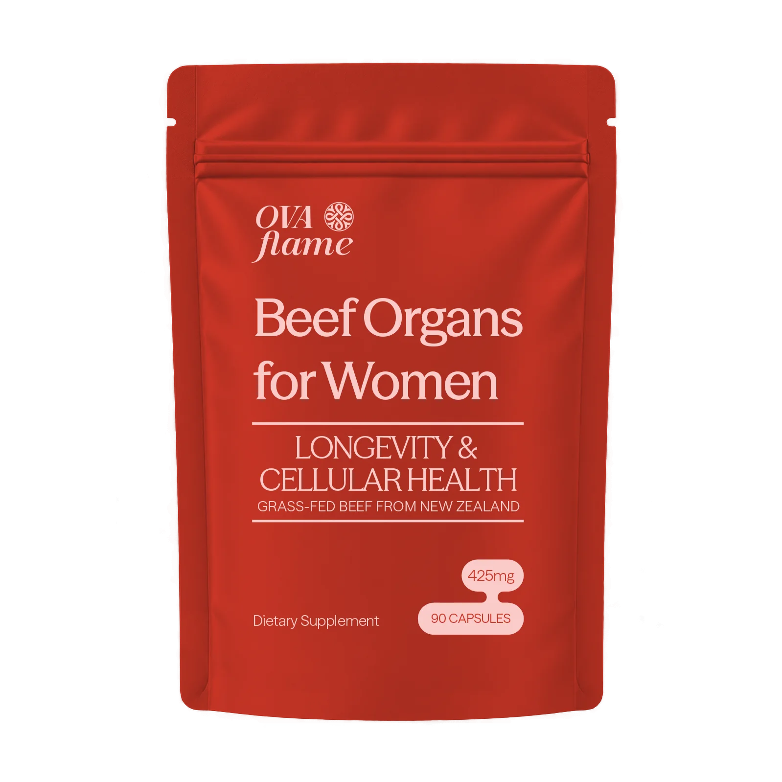OVA flame Longevity & Cellular Health – single pouch, 90 capsules